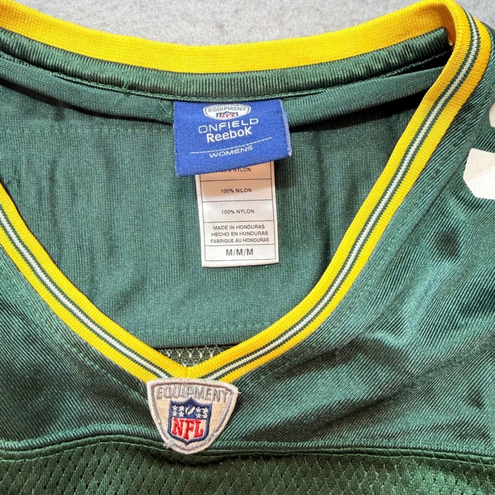 Reebok Green Bay Packers Aaron Rodgers #12 Jersey Women's Medium M NFL Football - Picture 2 of 8